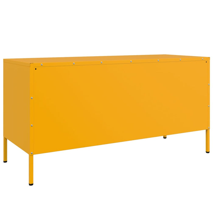 Mobile TV Giallo Senape 100,5x39x50,5 cm in Acciaio 842949