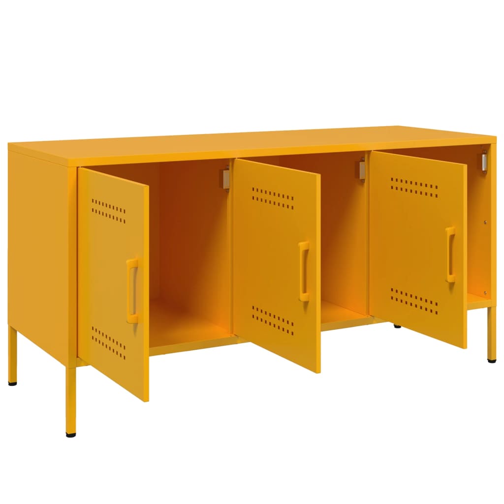 Mobile TV Giallo Senape 100,5x39x50,5 cm in Acciaio 842949