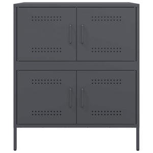 Credenza Antracite 68x39x79 cm in Acciaio 842954