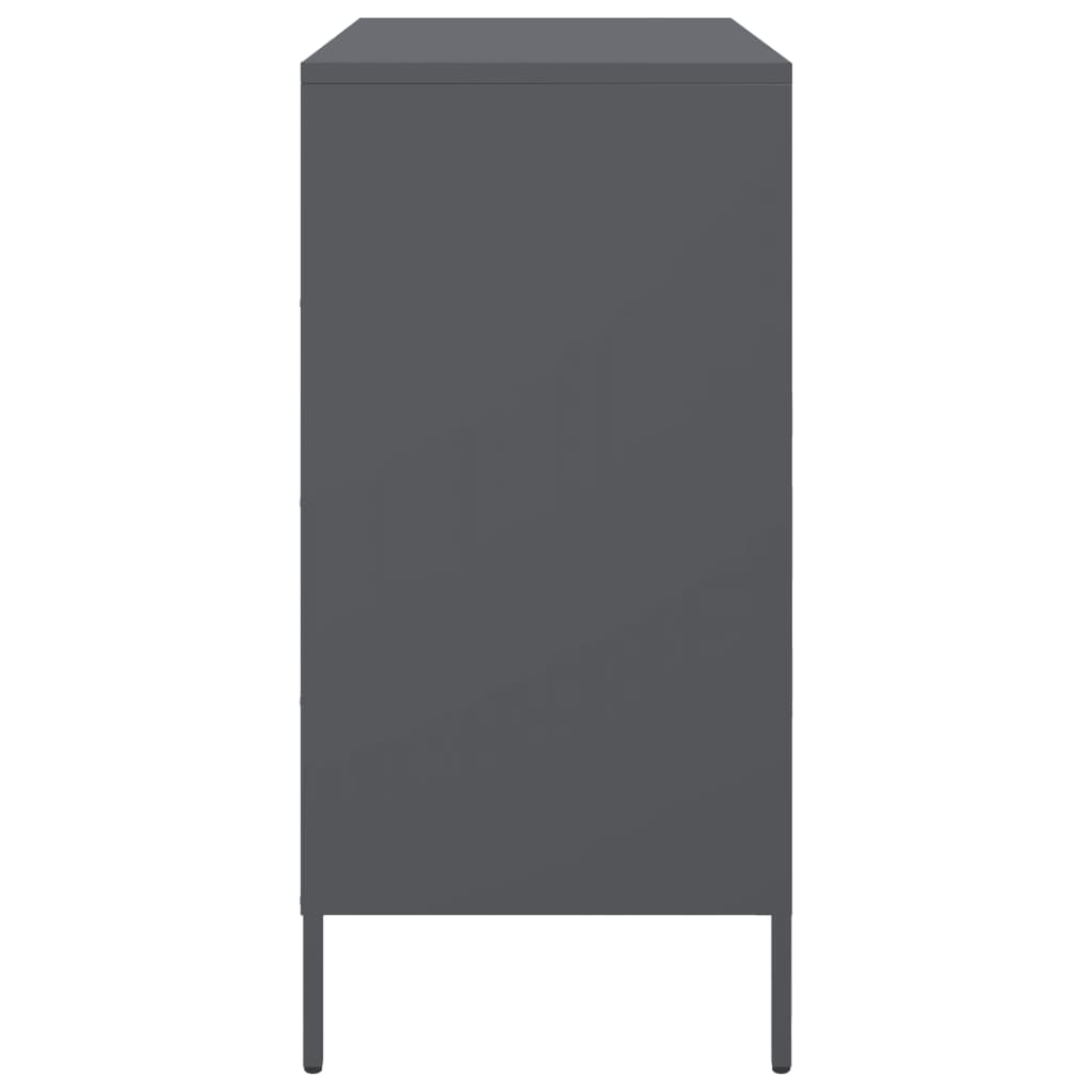 Credenza Antracite 68x39x79 cm in Acciaio 842954