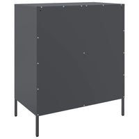 Credenza Antracite 68x39x79 cm in Acciaio 842954