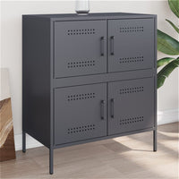 Credenza Antracite 68x39x79 cm in Acciaio 842954