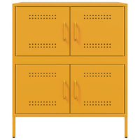 Credenza Giallo Senape 68x39x79 cm in Acciaio 842955