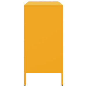 Credenza Giallo Senape 68x39x79 cm in Acciaio 842955