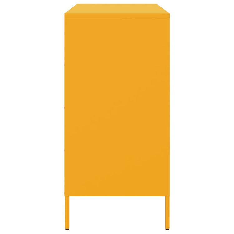 Credenza Giallo Senape 68x39x79 cm in Acciaio 842955