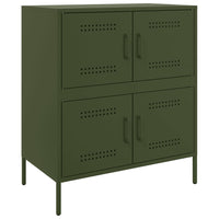 Credenza Verde Oliva 68x39x79 cm in Acciaio 842956