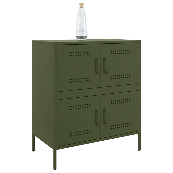 Credenza Verde Oliva 68x39x79 cm in Acciaio 842956