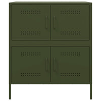 Credenza Verde Oliva 68x39x79 cm in Acciaio 842956