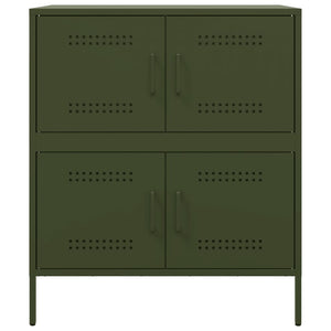 Credenza Verde Oliva 68x39x79 cm in Acciaio 842956