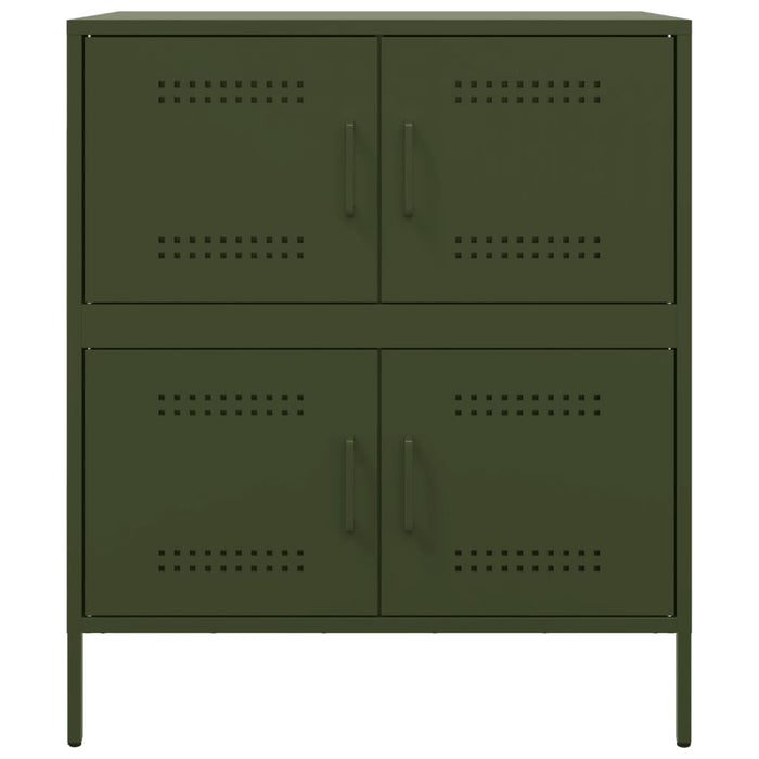 Credenza Verde Oliva 68x39x79 cm in Acciaio 842956