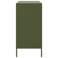 Credenza Verde Oliva 68x39x79 cm in Acciaio 842956