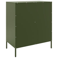 Credenza Verde Oliva 68x39x79 cm in Acciaio 842956