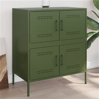 Credenza Verde Oliva 68x39x79 cm in Acciaio 842956