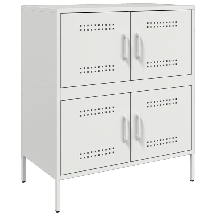 Credenza Bianca 68x39x79 cm in Acciaio 842957