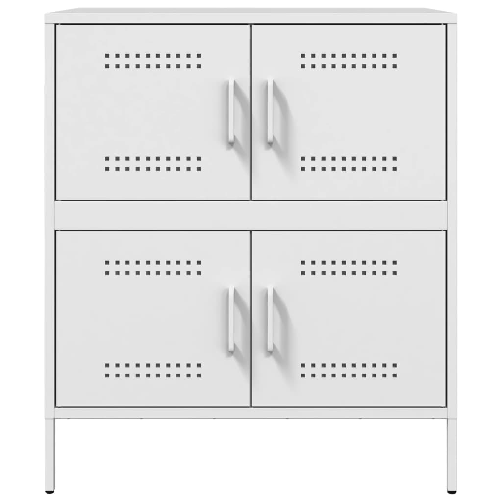 Credenza Bianca 68x39x79 cm in Acciaio 842957