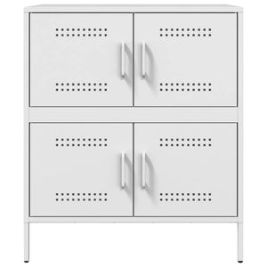 Credenza Bianca 68x39x79 cm in Acciaio 842957