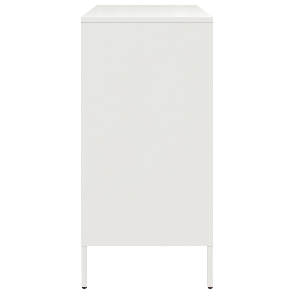 Credenza Bianca 68x39x79 cm in Acciaio 842957