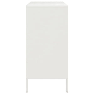 Credenza Bianca 68x39x79 cm in Acciaio 842957