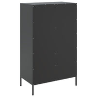 Credenza Nera 68x39x113 cm in Acciaio 842958