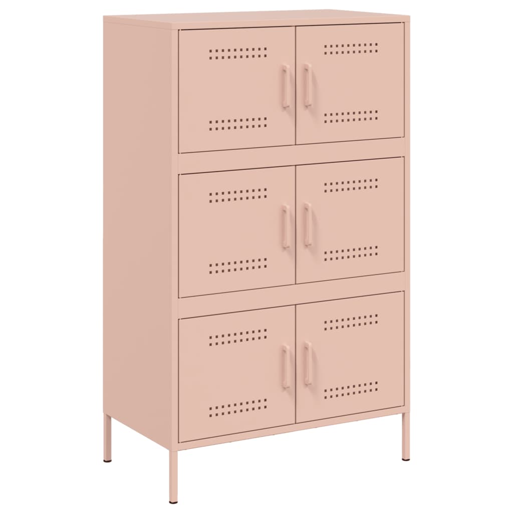 Credenza Rosa 68x39x113 cm in Acciaio 842959