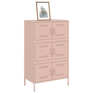 Credenza Rosa 68x39x113 cm in Acciaio 842959