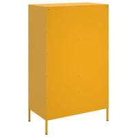 Credenza Giallo Senape 68x39x113 cm in Acciaio 842961