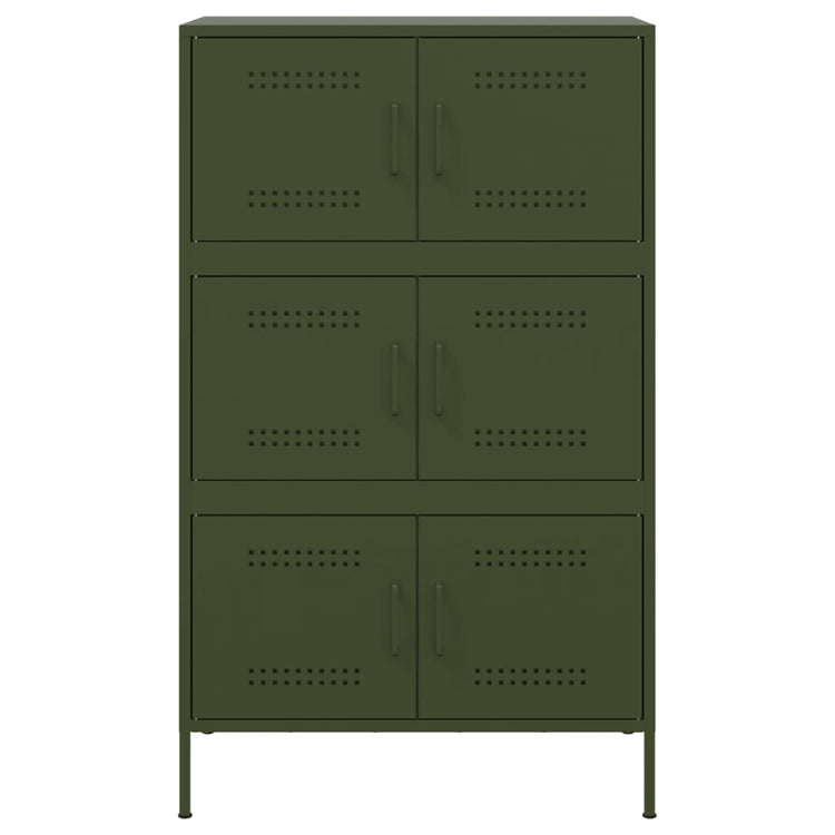 Credenza Verde Oliva 68x39x113 cm in Acciaio 842962