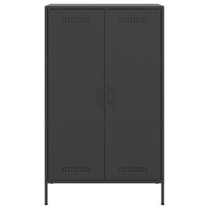 Credenza Nera 68x39x113 cm in Acciaio 842964