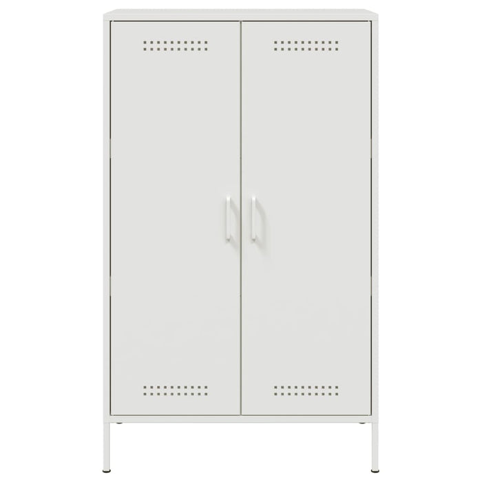 Credenza Bianca 68x39x113 cm in Acciaio 842969