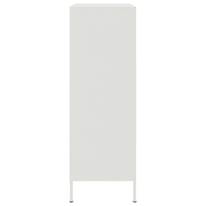 Credenza Bianca 68x39x113 cm in Acciaio 842969