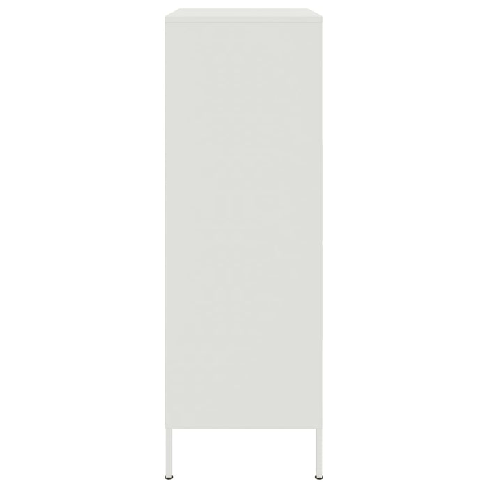 Credenza Bianca 68x39x113 cm in Acciaio 842969