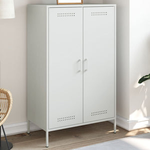 Credenza Bianca 68x39x113 cm in Acciaio 842969