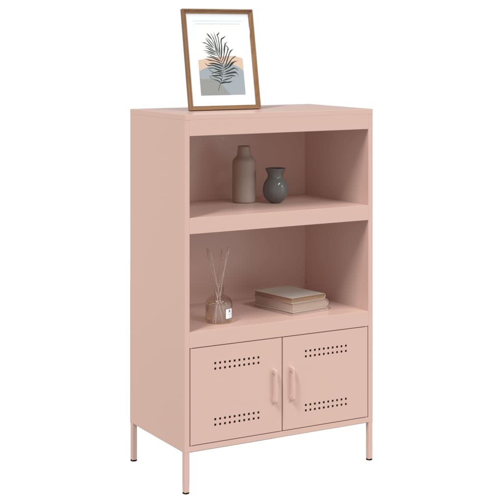 Credenza Rosa 68x39x113 cm in Acciaio 842971