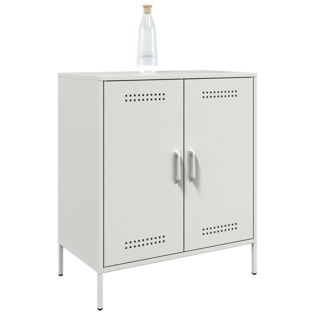 Credenza Bianca 68x39x79 cm in Acciaio 842981