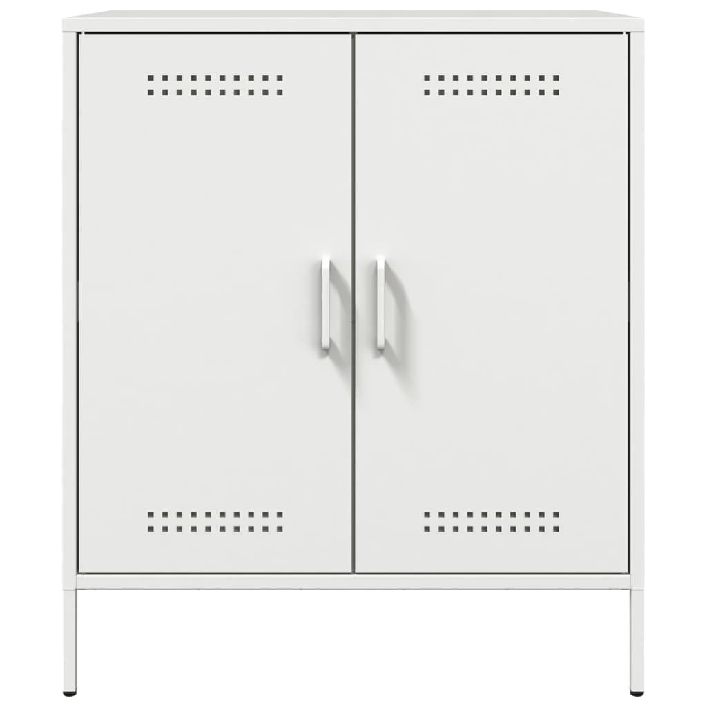 Credenza Bianca 68x39x79 cm in Acciaio 842981