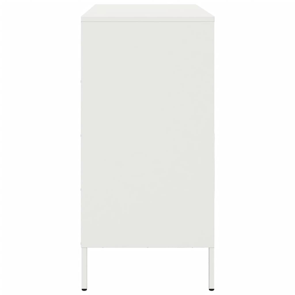 Credenza Bianca 68x39x79 cm in Acciaio 842981