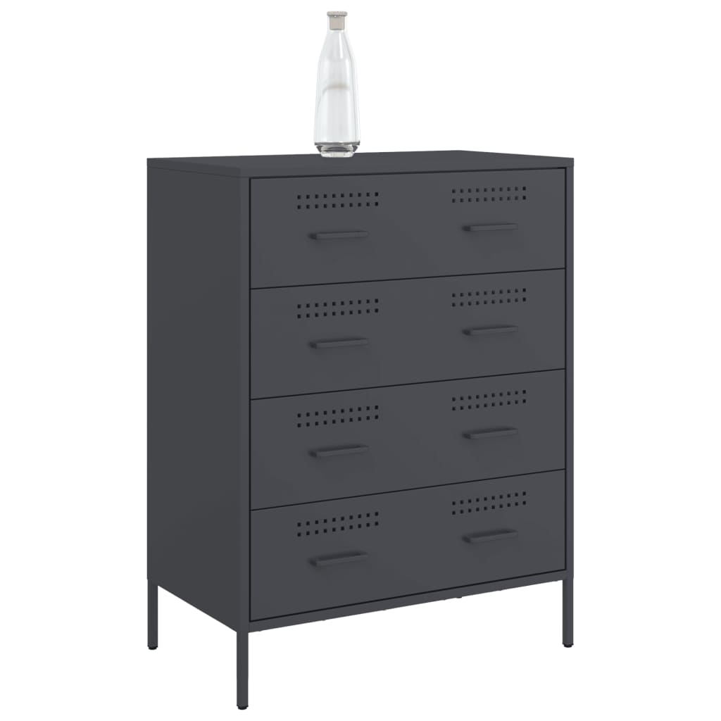 Credenza Antracite 68x39x89 cm in Acciaio 842984