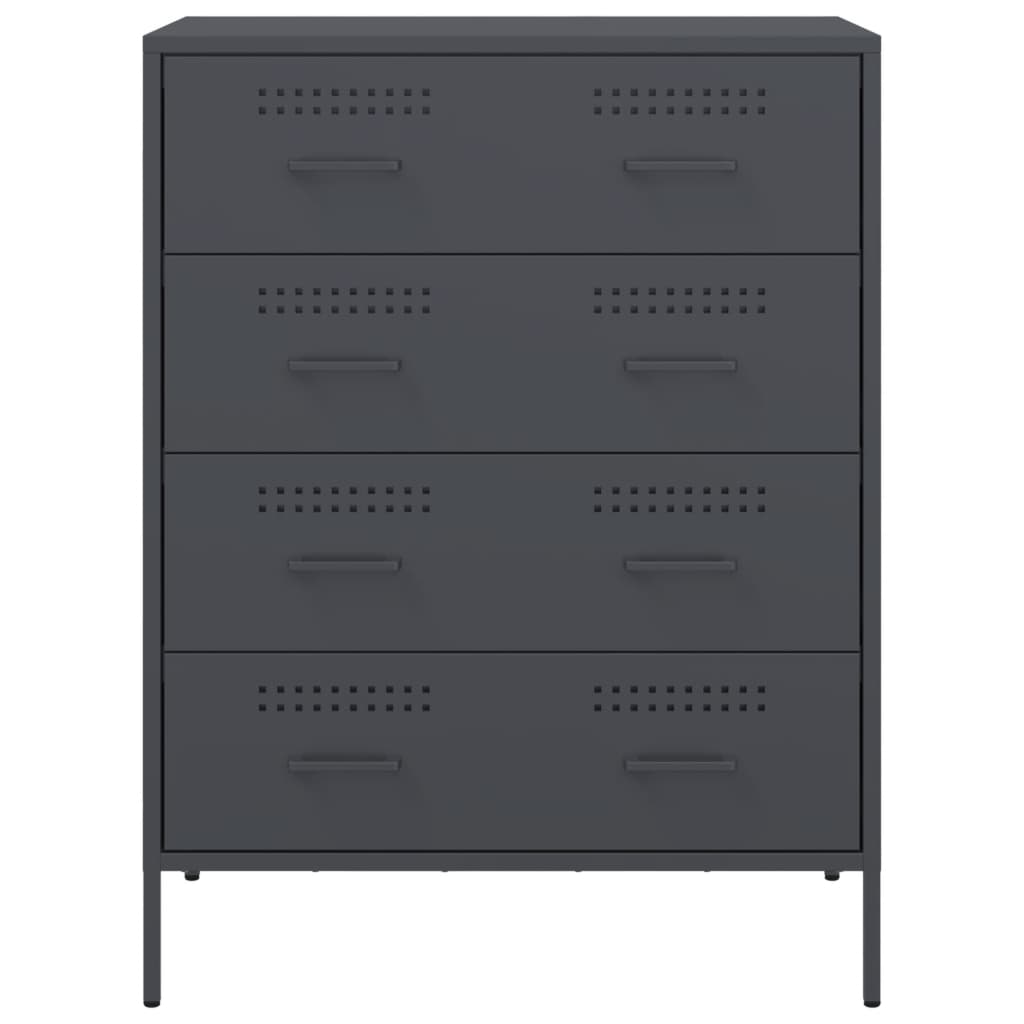 Credenza Antracite 68x39x89 cm in Acciaio 842984