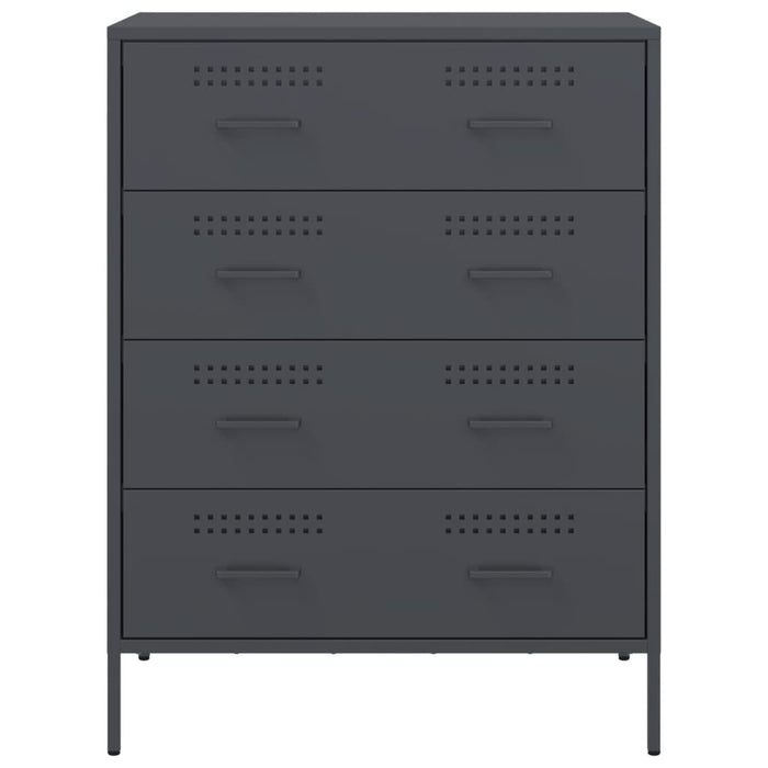 Credenza Antracite 68x39x89 cm in Acciaio 842984