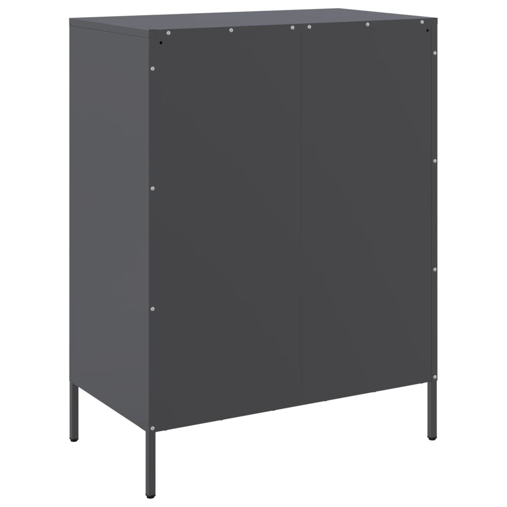 Credenza Antracite 68x39x89 cm in Acciaio 842984