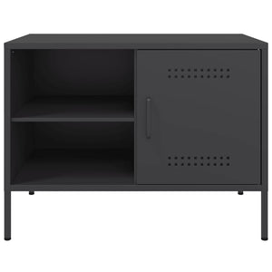 Mobili TV 2pz Neri 68x39x50,5 cm in Acciaio 842995