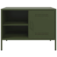 Mobile TV Verde Oliva 68x39x50,5 cm in Acciaio 843002