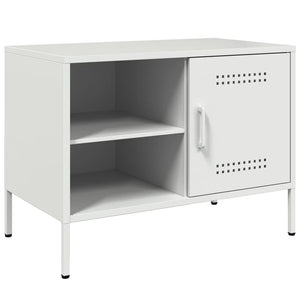 Mobile TV Bianco 68x39x50,5 cm in Acciaio 843004