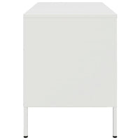 Mobile TV Bianco 68x39x50,5 cm in Acciaio 843004