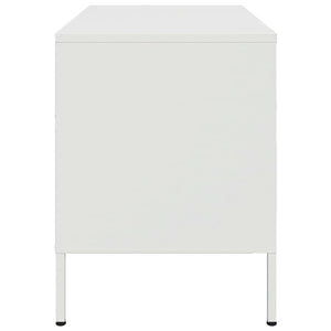 Mobile TV Bianco 68x39x50,5 cm in Acciaio 843004