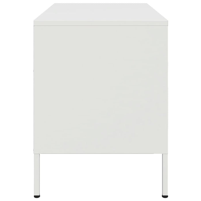 Mobile TV Bianco 68x39x50,5 cm in Acciaio 843004