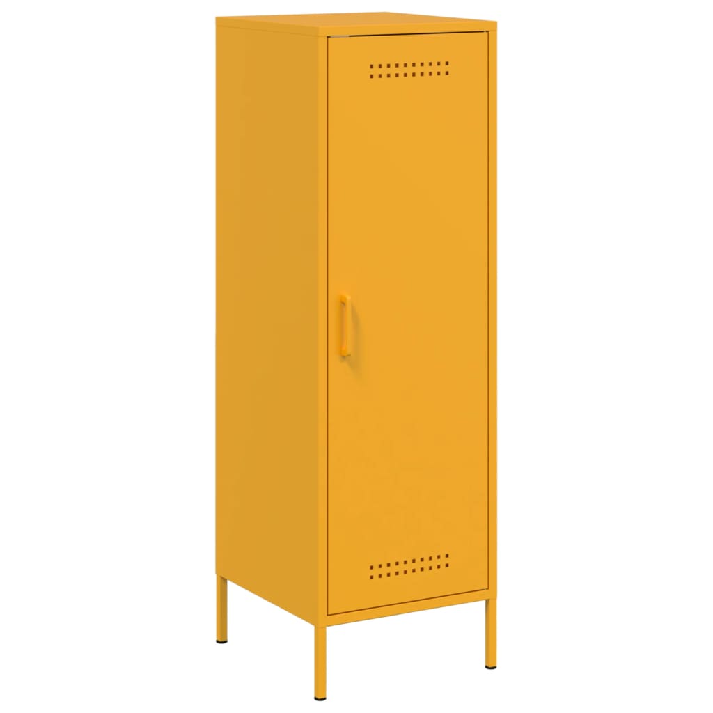 Credenza Giallo Senape 36x39x113 cm in Acciaio 843009