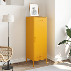 Credenza Giallo Senape 36x39x113 cm in Acciaio 843009