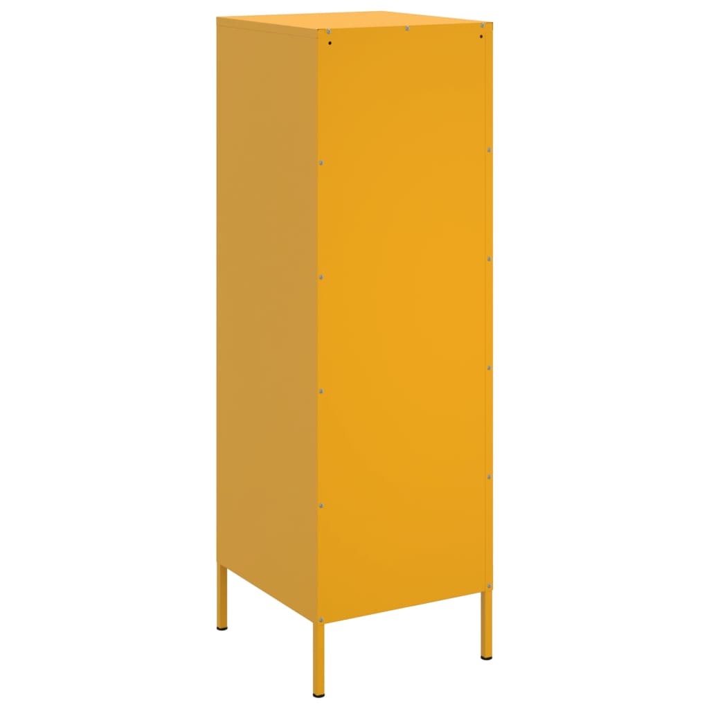 Credenza Giallo Senape 36x39x113 cm in Acciaio 843009