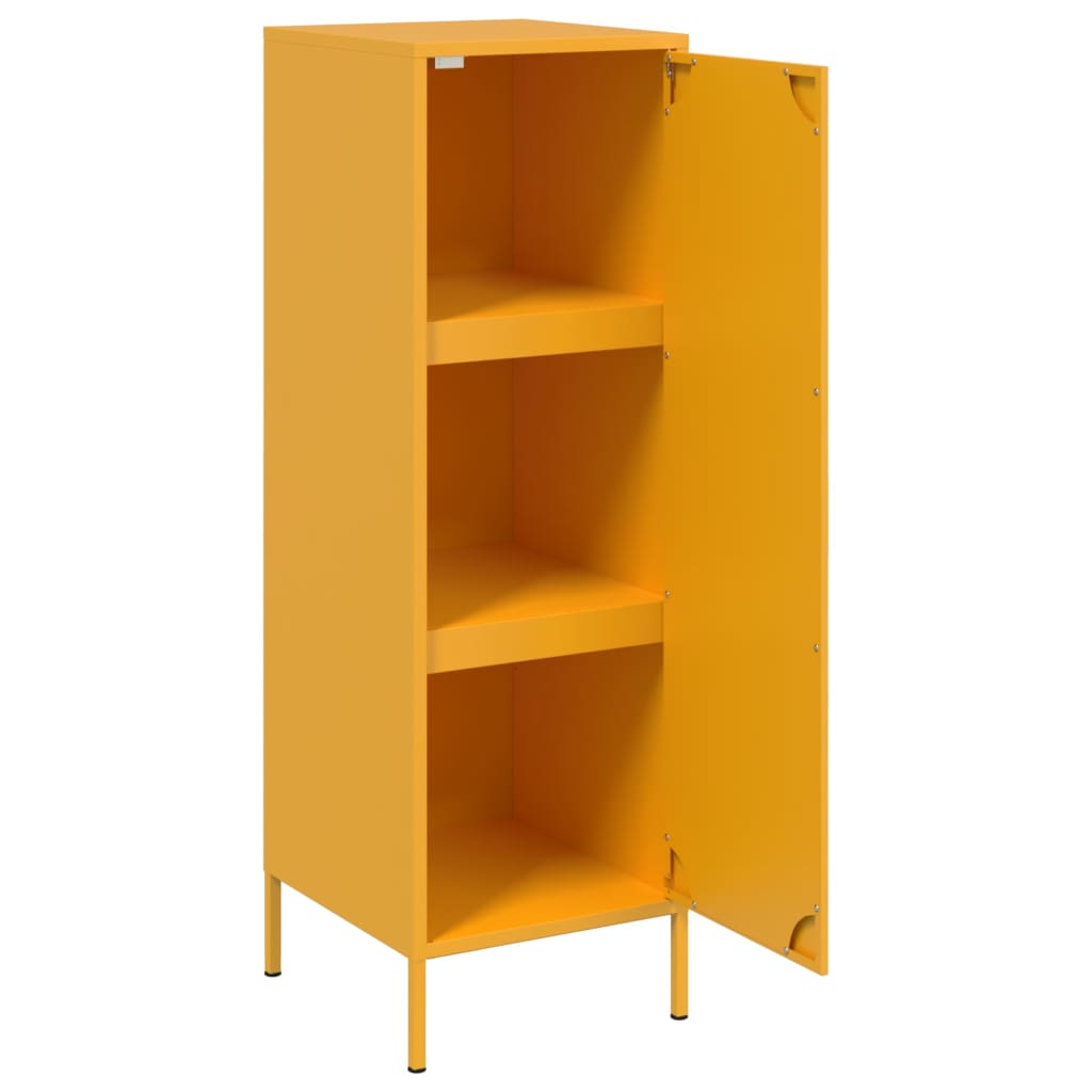 Credenza Giallo Senape 36x39x113 cm in Acciaio 843009